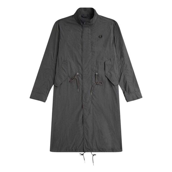 Fred Perry Mens Thin Straight Hem Parka / Gunmetal